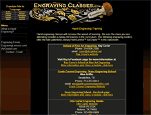 Tablet Screenshot of engravingclasses.com